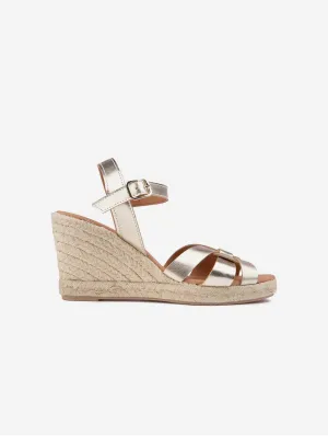 Escarpins à plateforme en simili-cuir vegan pour femmes Rhubarb | Métallisé or