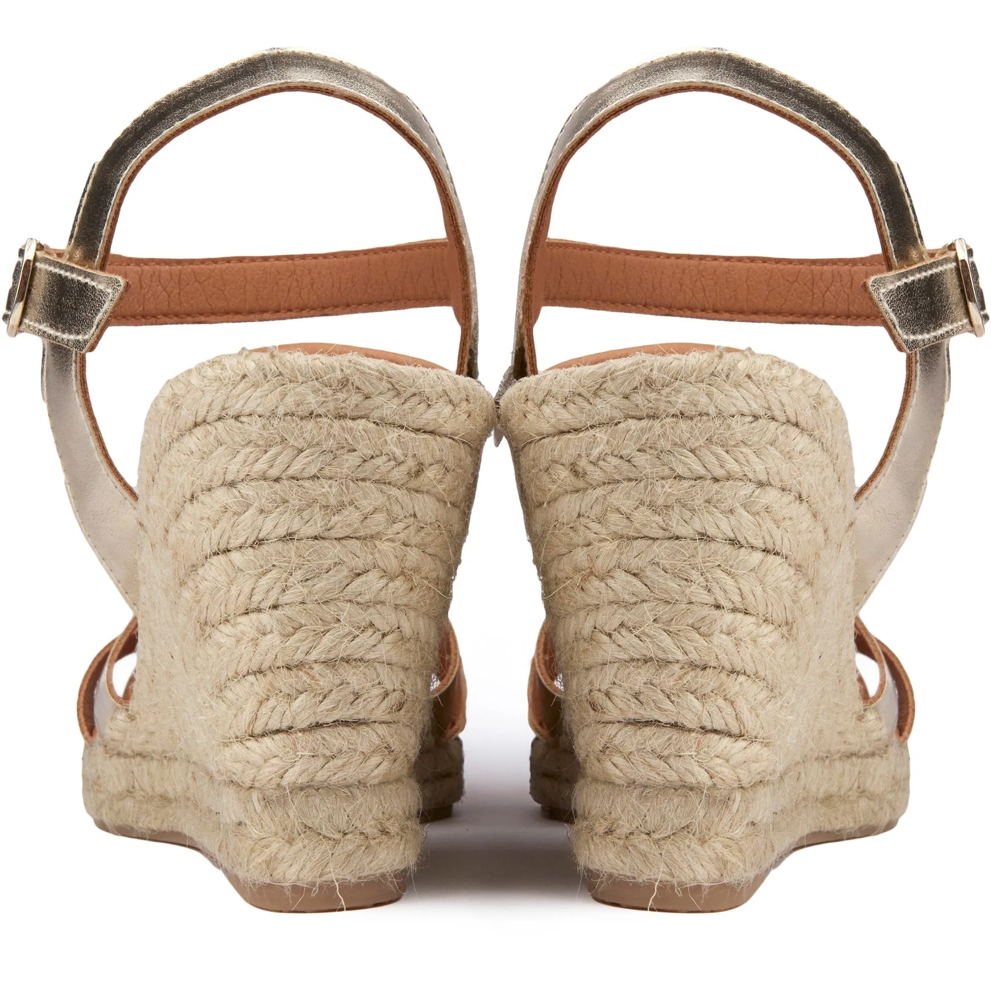 Escarpins à plateforme en simili-cuir vegan pour femmes Rhubarb | Métallisé or