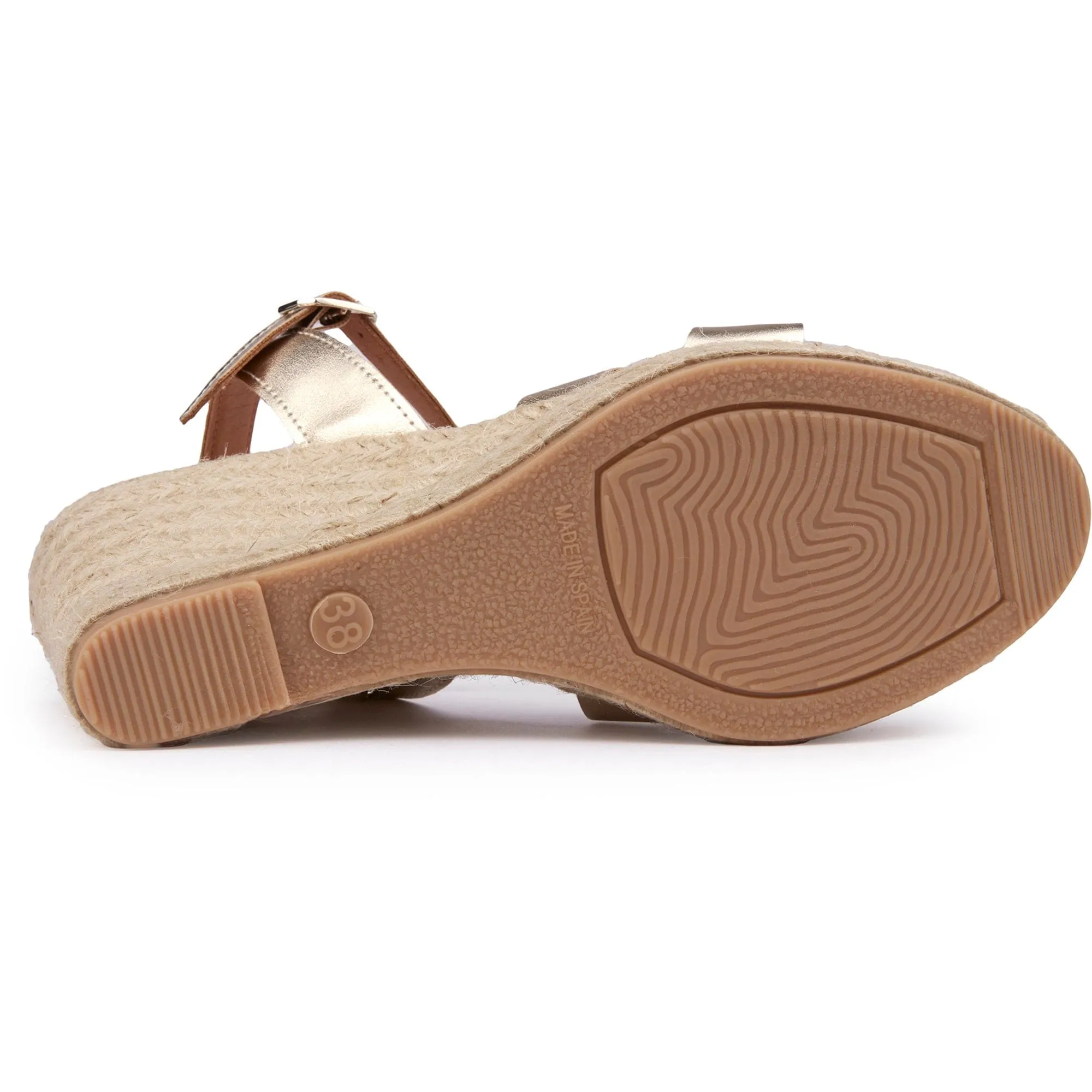 Escarpins à plateforme en simili-cuir vegan pour femmes Rhubarb | Métallisé or