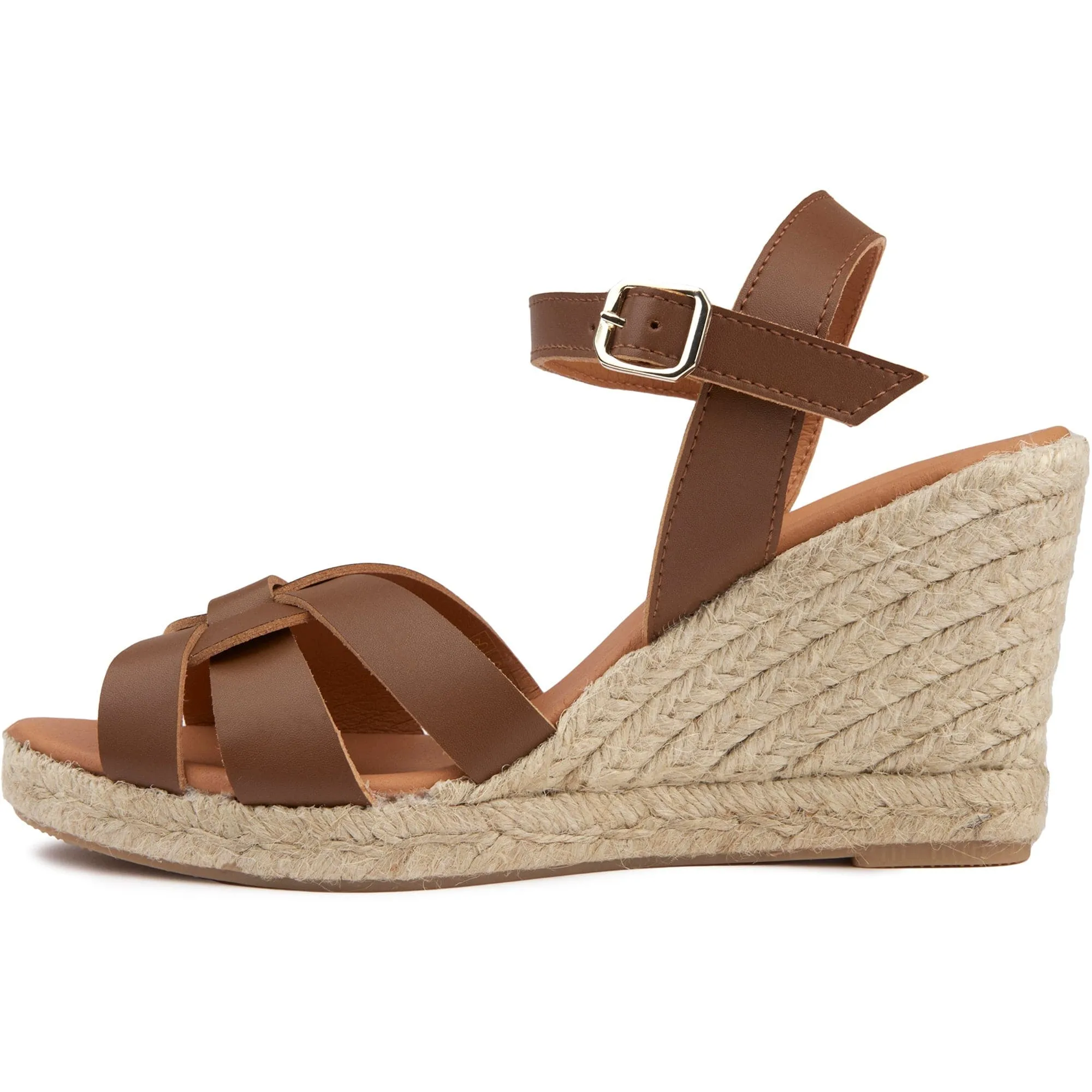 Escarpins compensés en simili-cuir vegan pour femmes Rhubarb | Beige