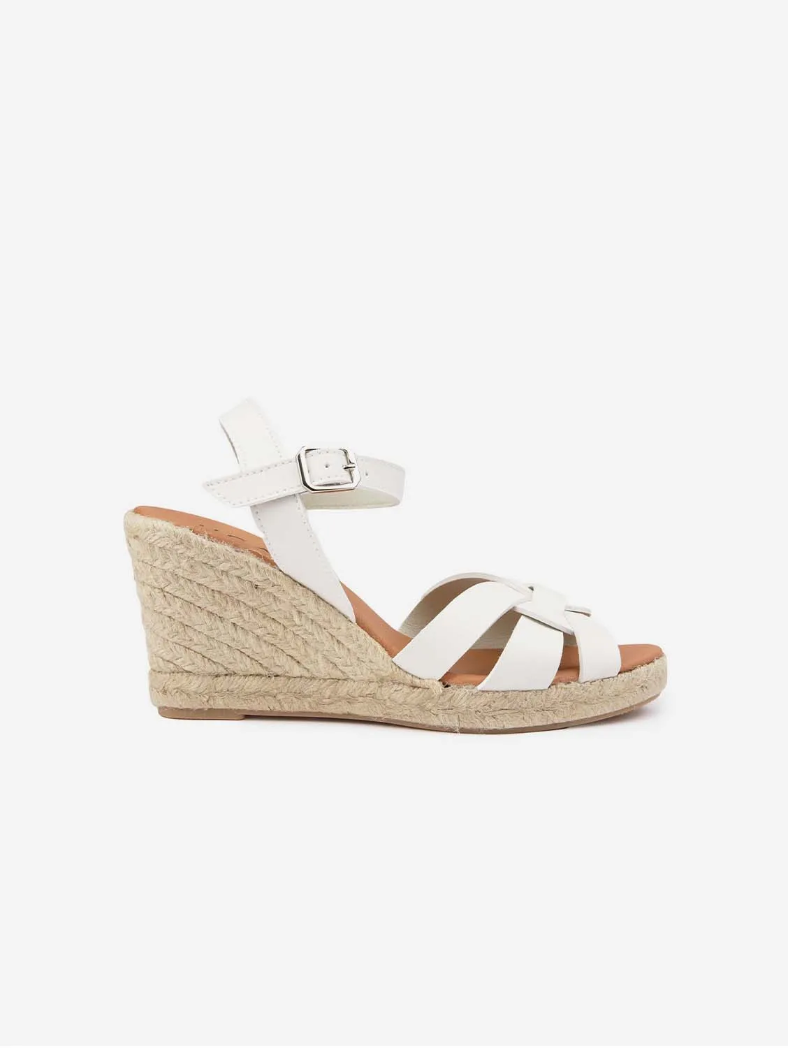 Escarpins à plateforme en simili cuir vegan pour femmes Rhubarb | Blanc