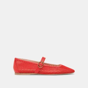 RODNI BALLERINES EN MAILLE TISSÉE CHILI