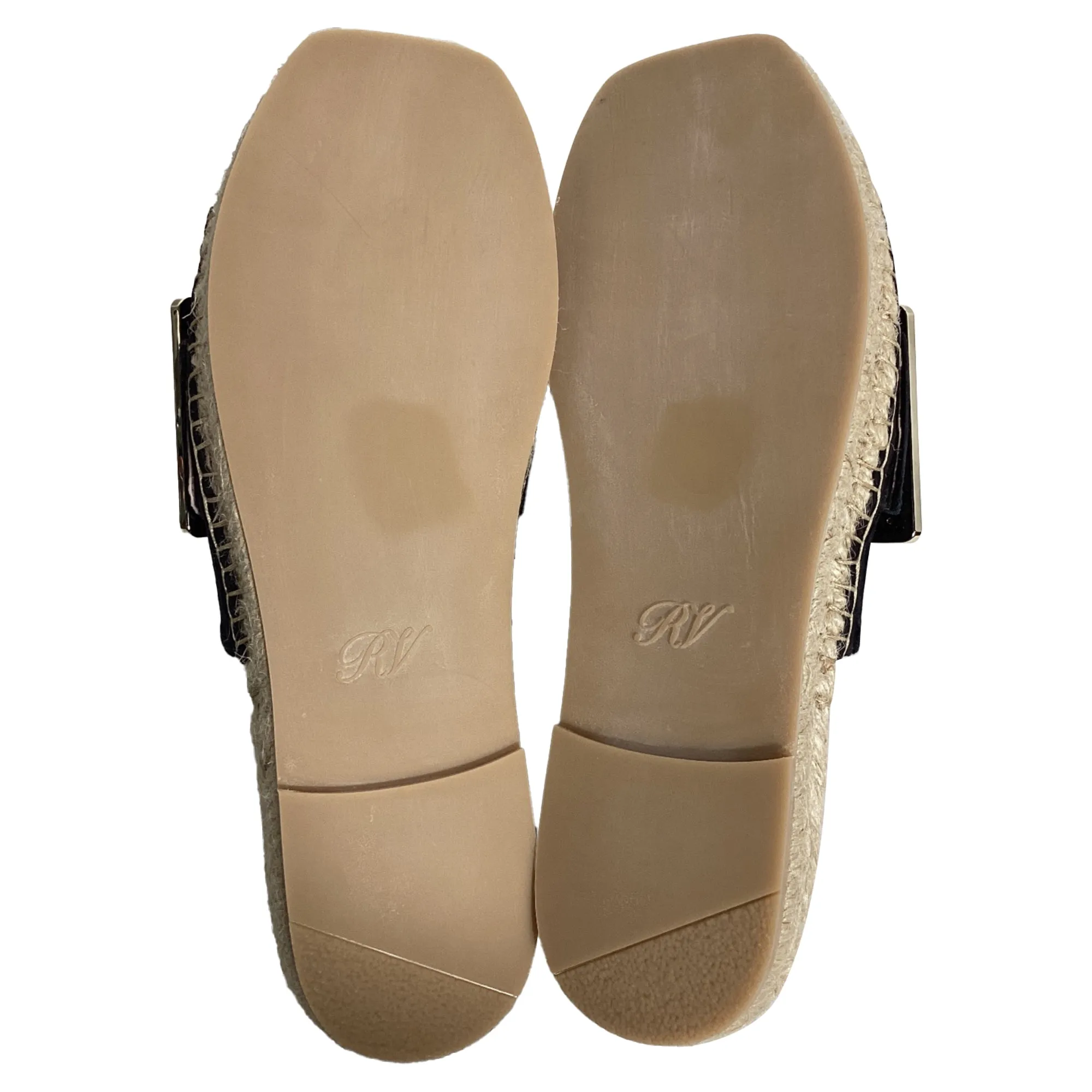 Roger Vivier Strass Espadrille à Plateforme en Velours Noir_Roger-Vivier