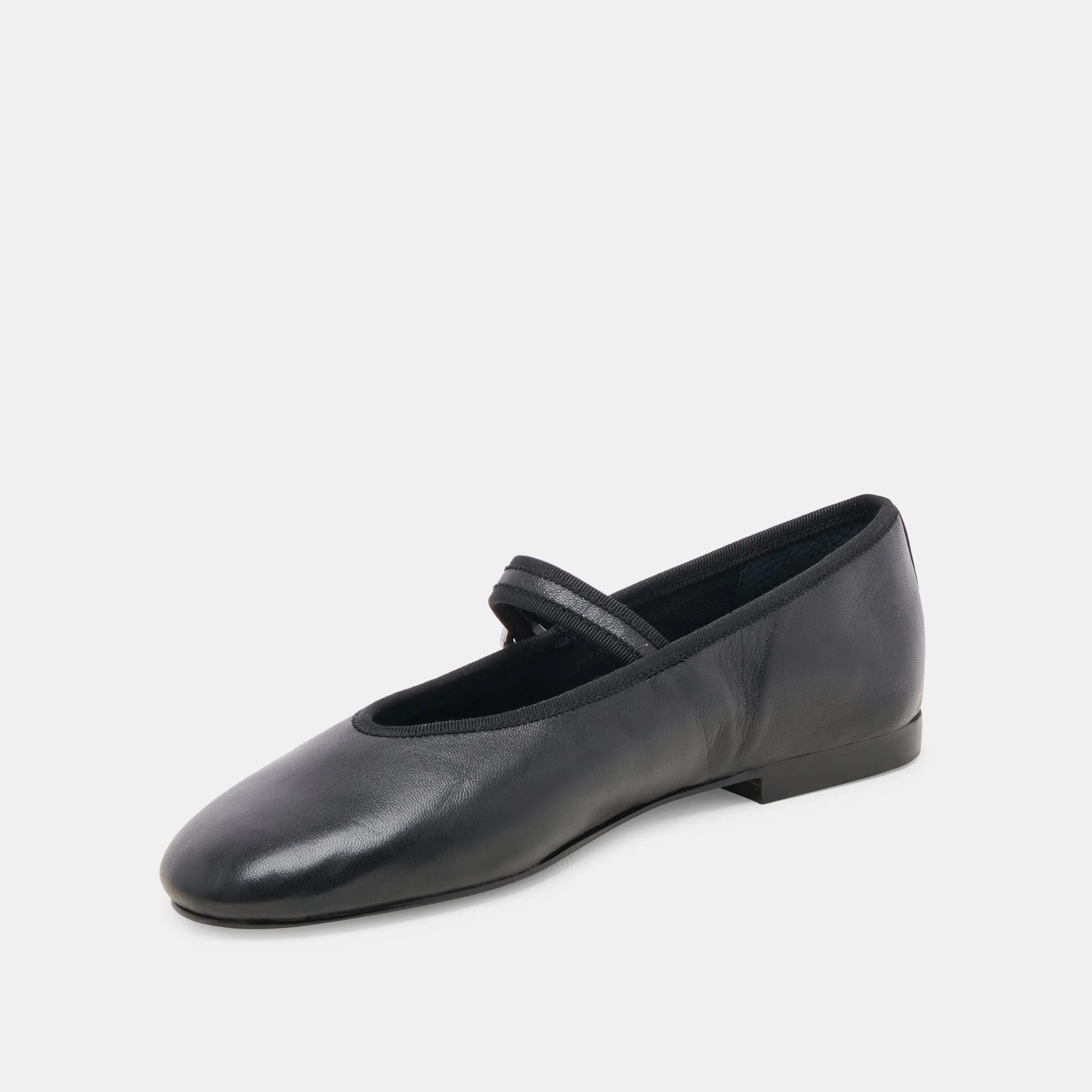 BALLERINES ROSLYN EN CUIR NOIR