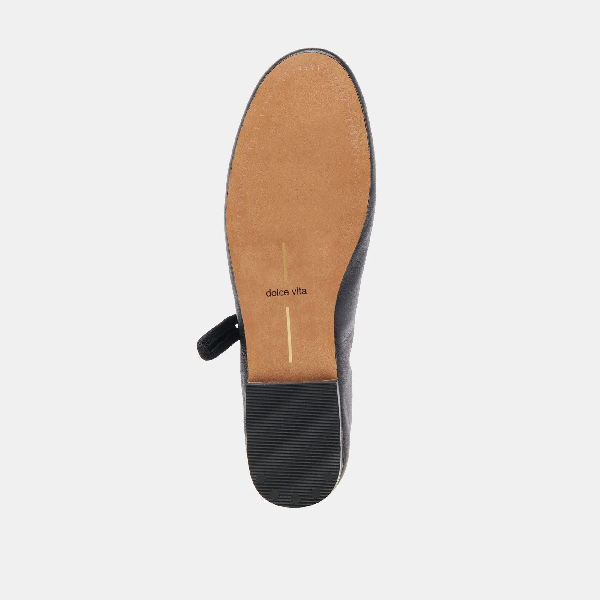 BALLERINES ROSLYN EN CUIR NOIR