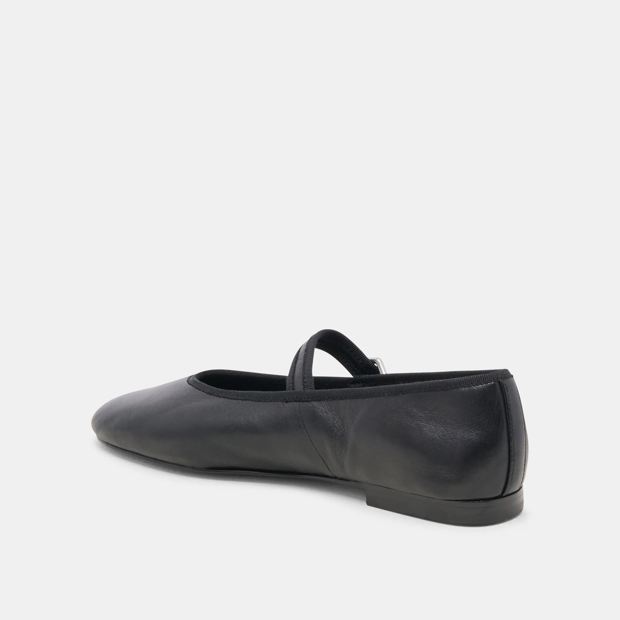 BALLERINES ROSLYN EN CUIR NOIR
