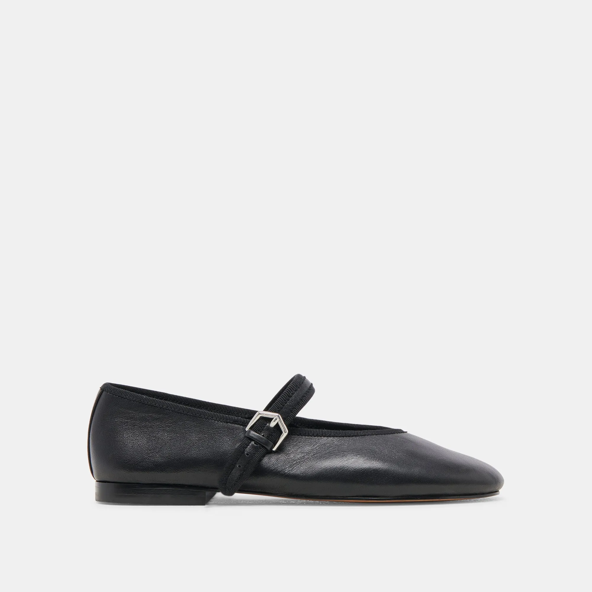 BALLERINES ROSLYN EN CUIR NOIR