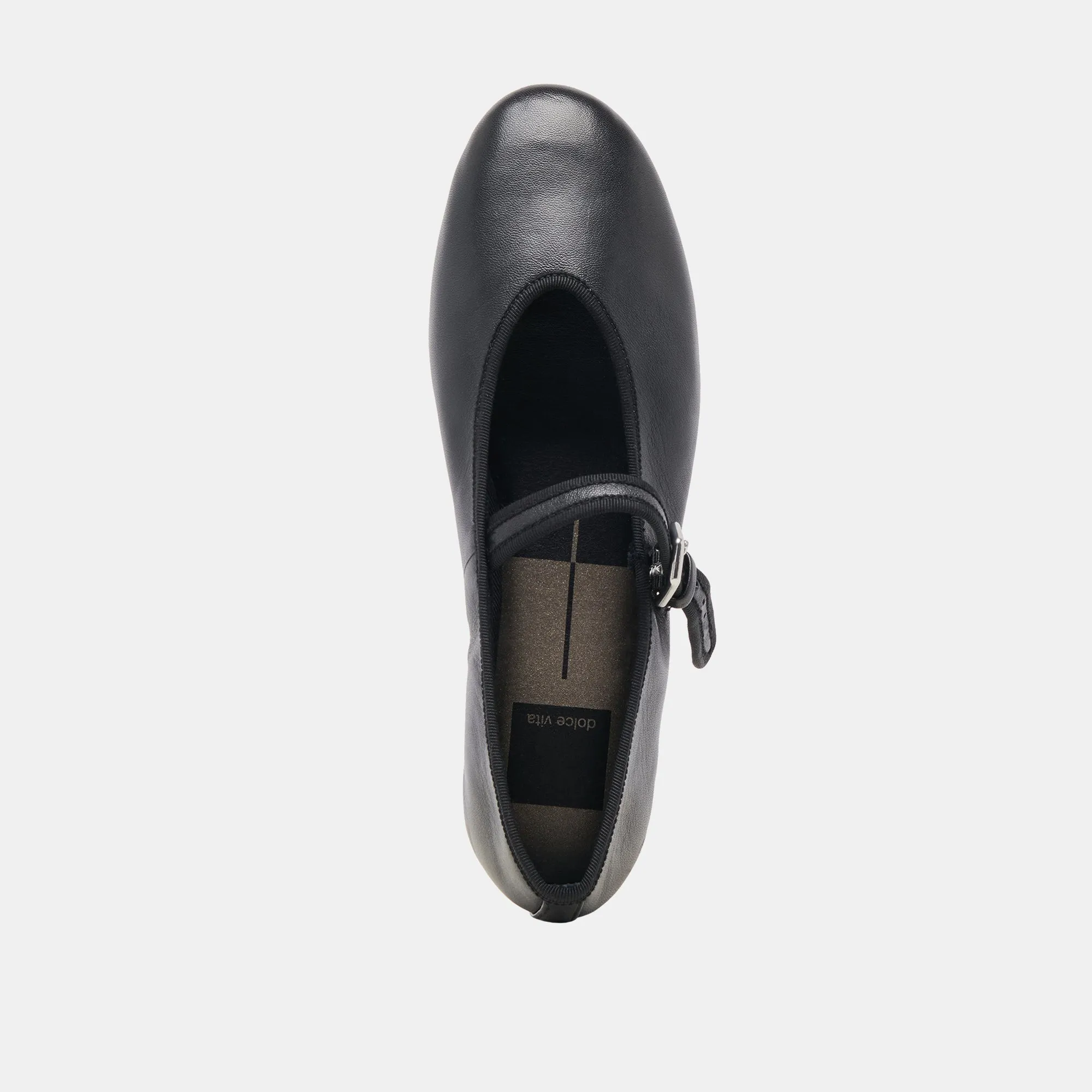 BALLERINES ROSLYN EN CUIR NOIR