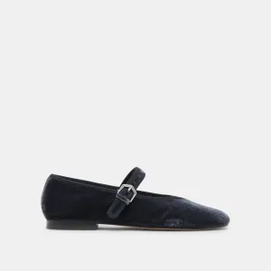 BALLERINES ROSLYN VELOURS BLEU PÂLE