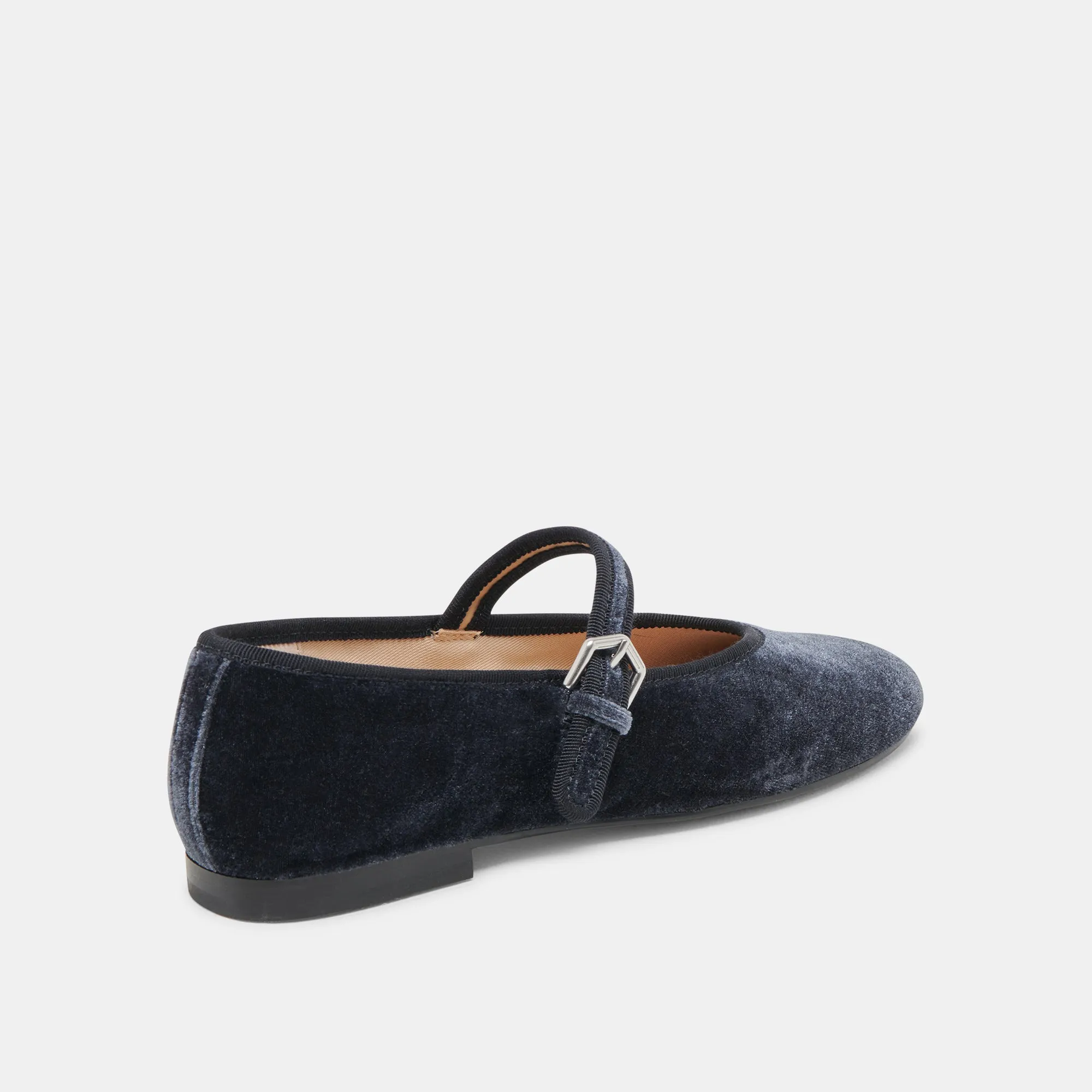 BALLERINES ROSLYN VELOURS BLEU PÂLE