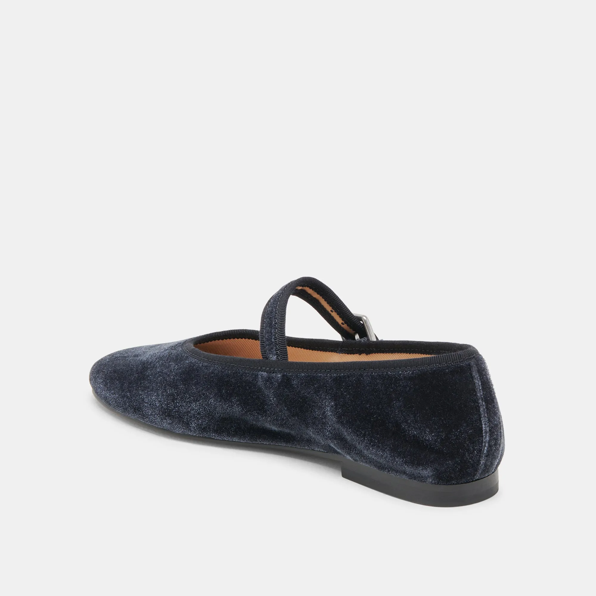 BALLERINES ROSLYN VELOURS BLEU PÂLE