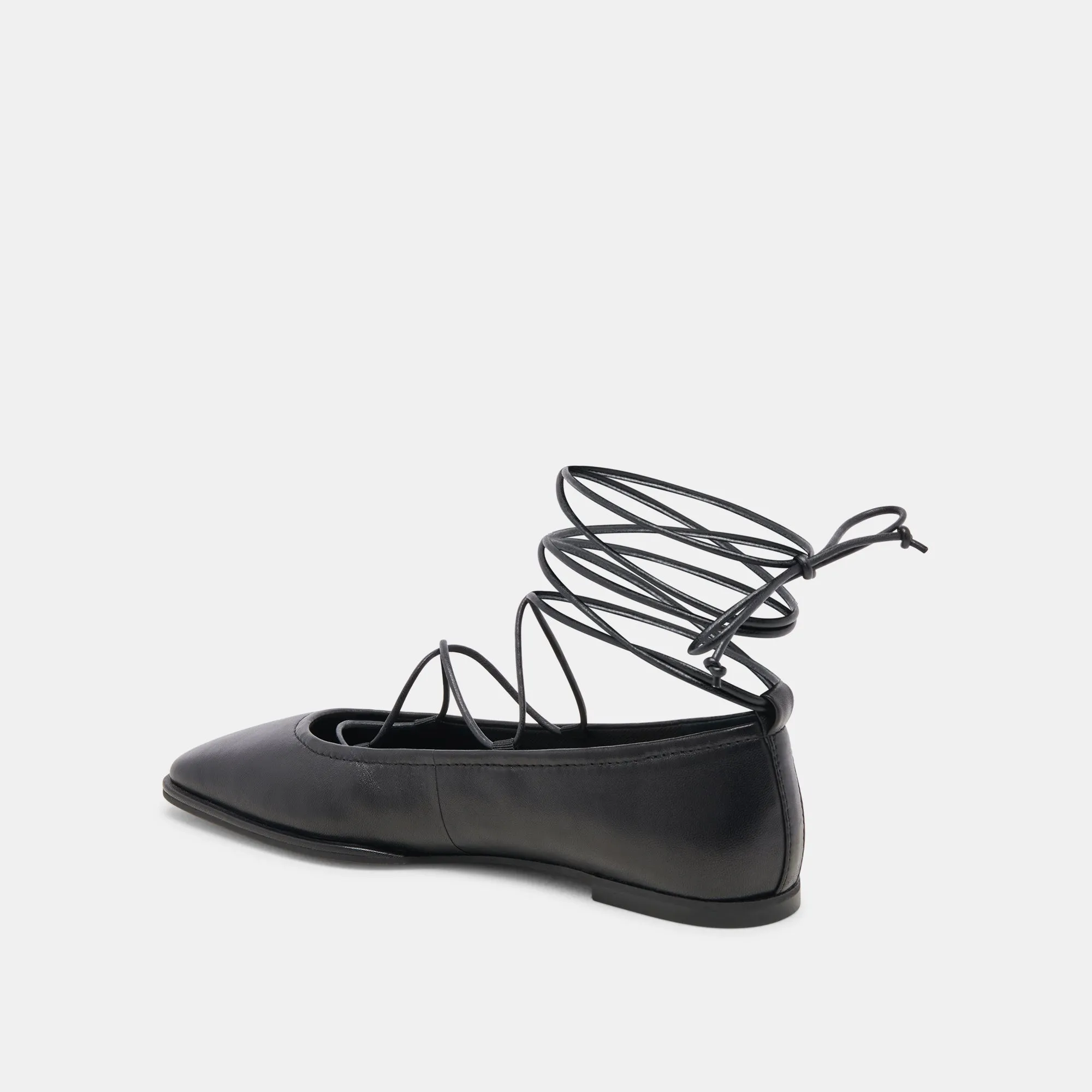 RYDER BALLET FLATS CUIR NOIR