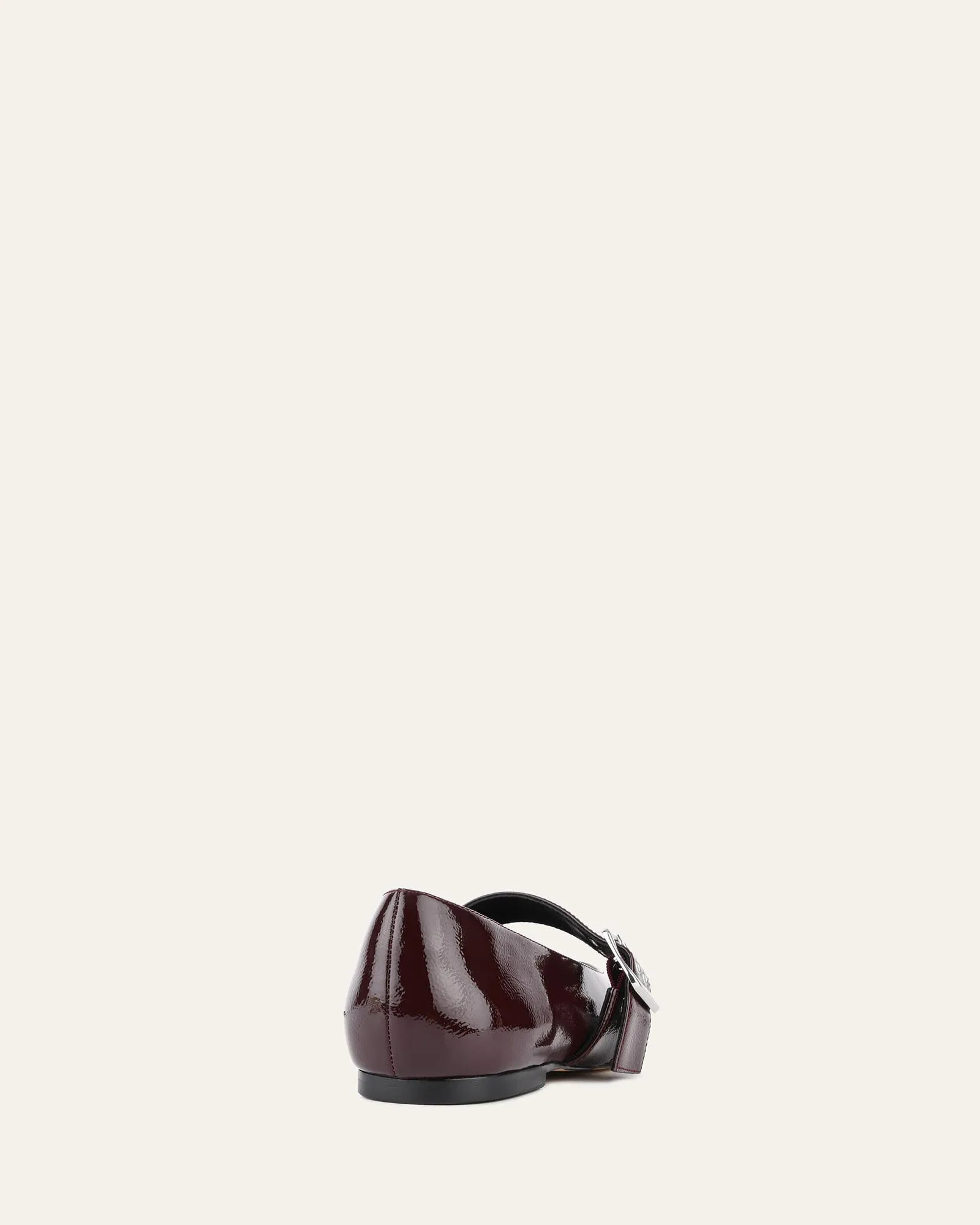 SARAH FLATS DÉCONTRACTÉS MERLOT PATINÉ FROISSÉ