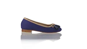 Sasha Ballet 20mm - Lin bleu marine