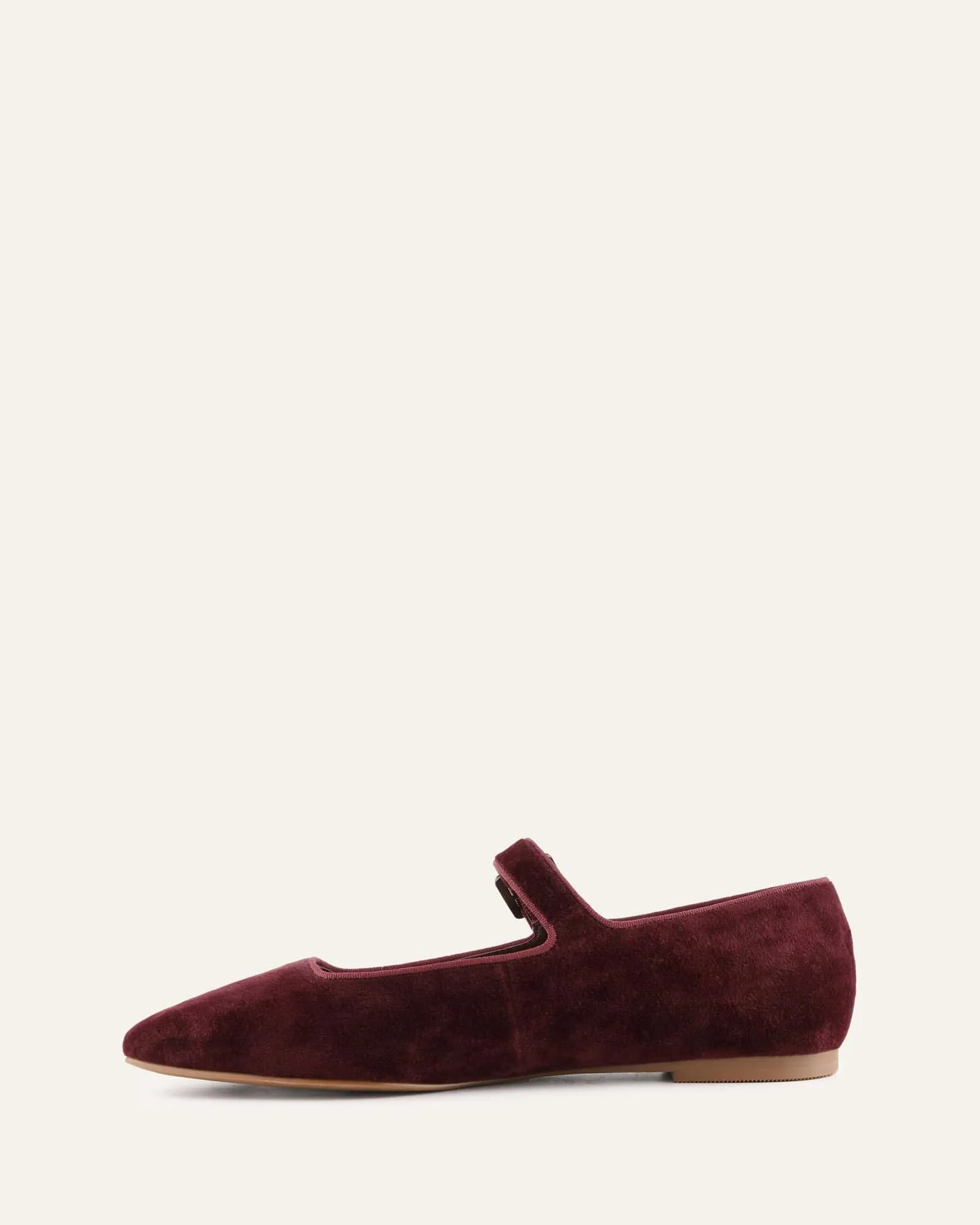 SERAFINA BALLERINES DÉCONTRACTÉES VELOURS MERLOT