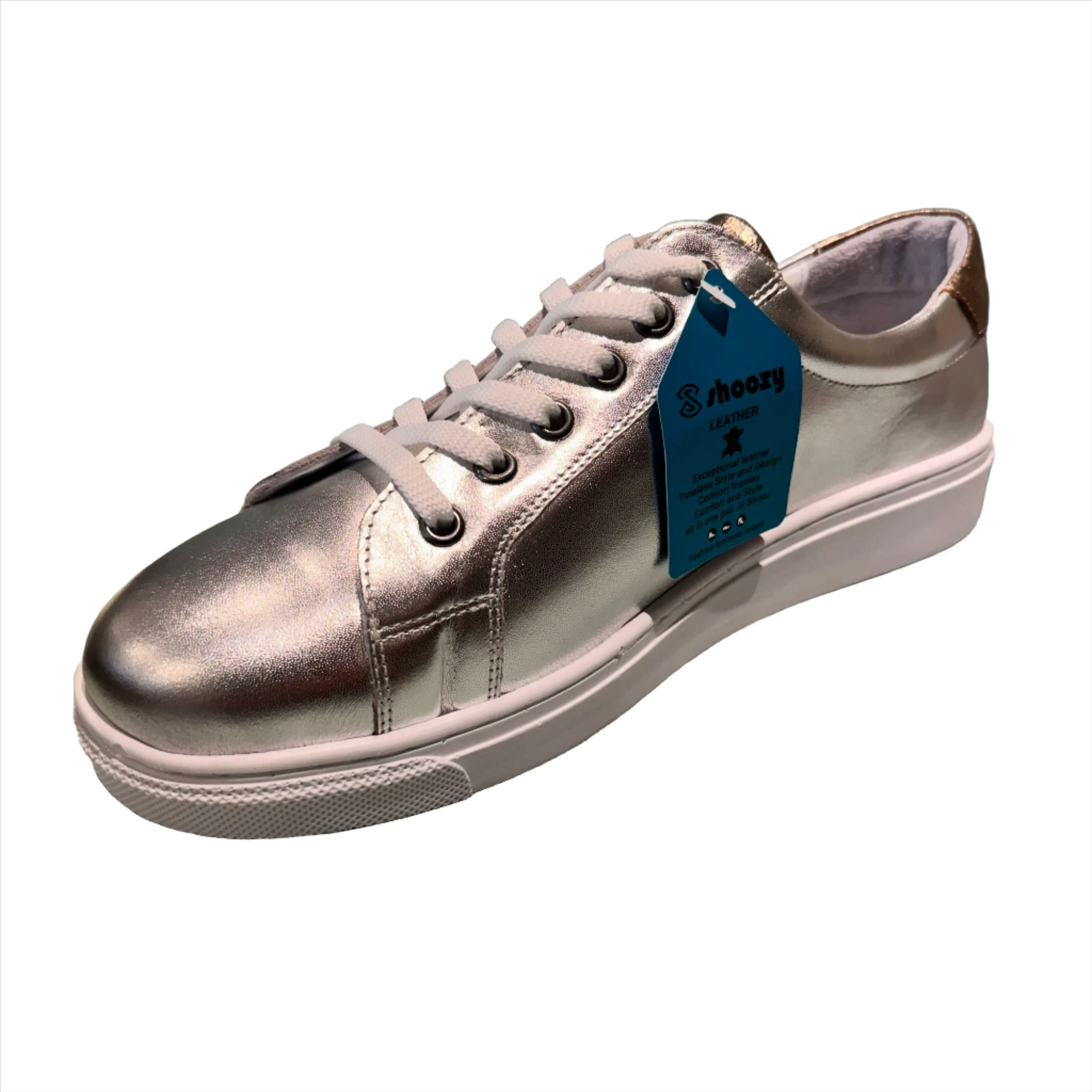 Chaussure de Sport en Cuir Métallisé Shoozy Robin
