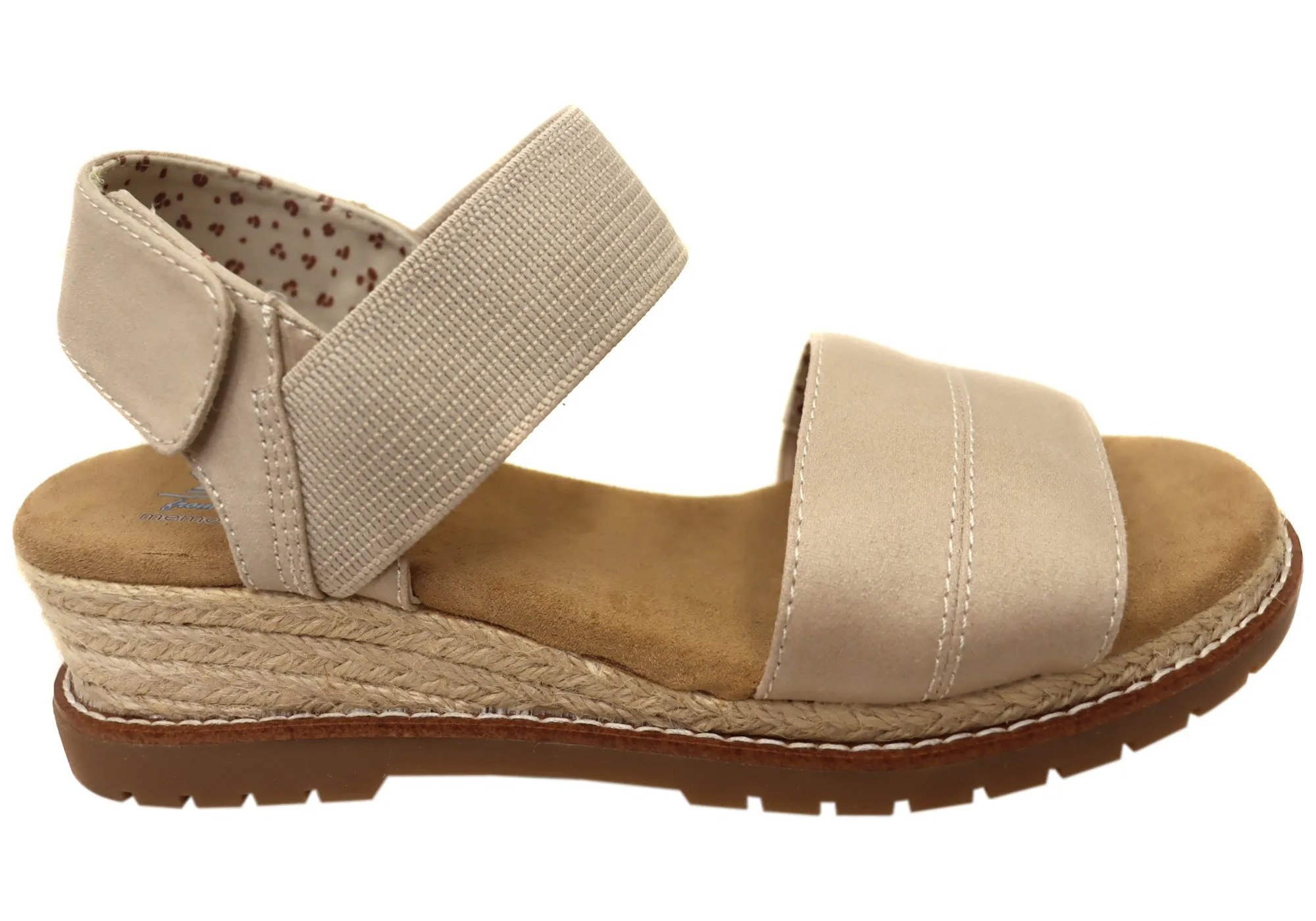 Skechers Femme BOBS Desert Chill Sandales Confortables à Mousse Mémoire Chaussures Skechers