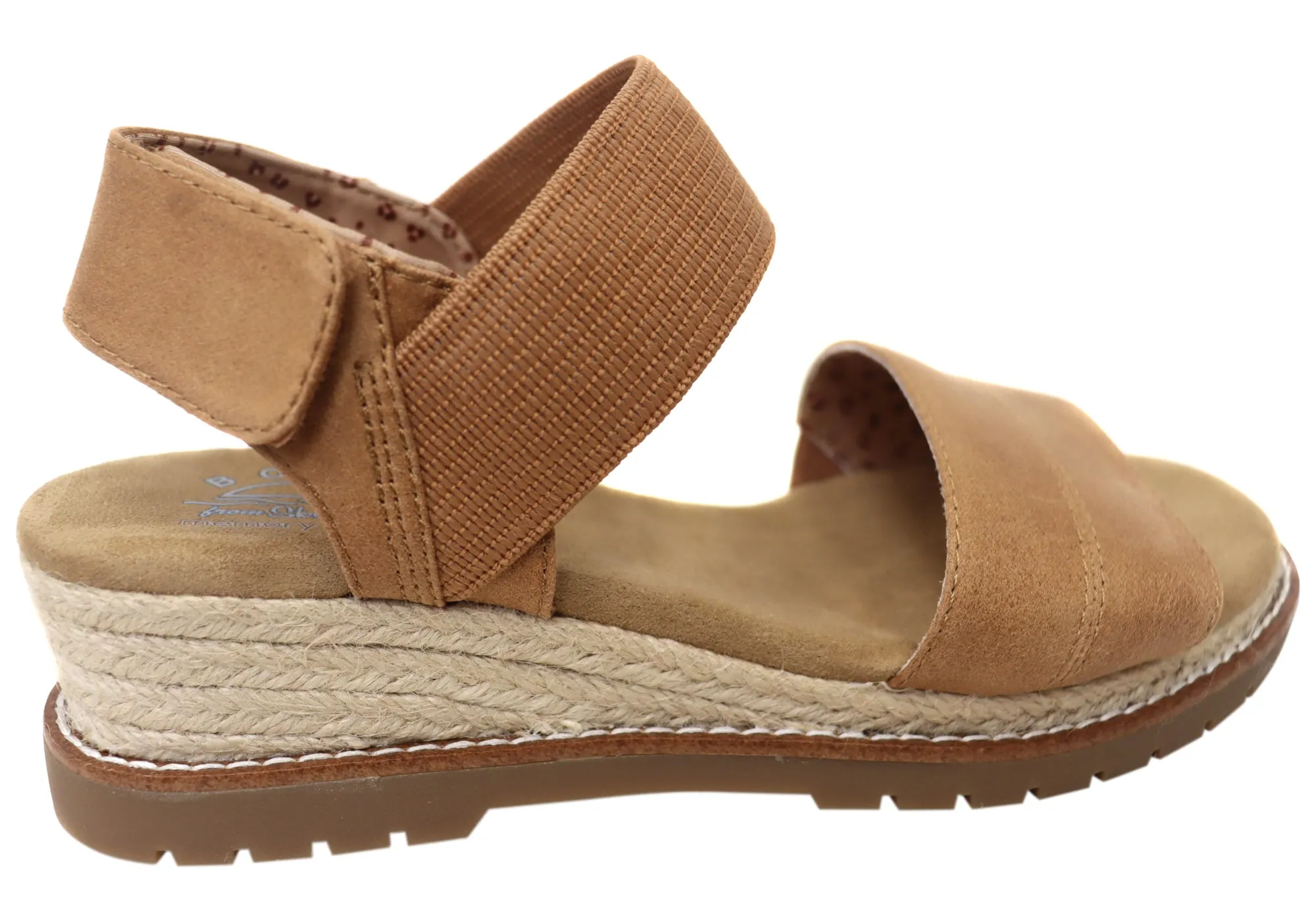 Skechers Femme BOBS Desert Chill Sandales Confortables à Mousse Mémoire Chaussures Skechers