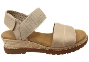 Skechers Femme BOBS Desert Chill Sandales Confortables à Mousse Mémoire Chaussures Skechers