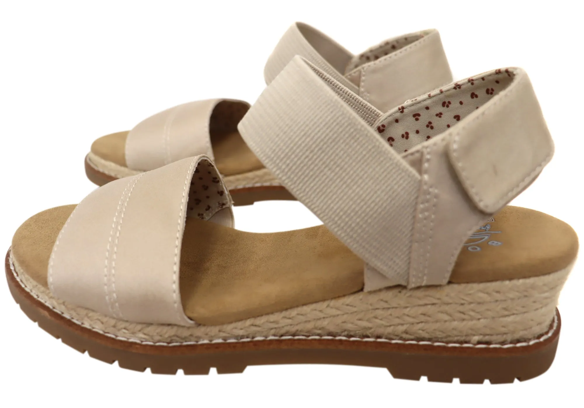 Skechers Femme BOBS Desert Chill Sandales Confortables à Mousse Mémoire Chaussures Skechers