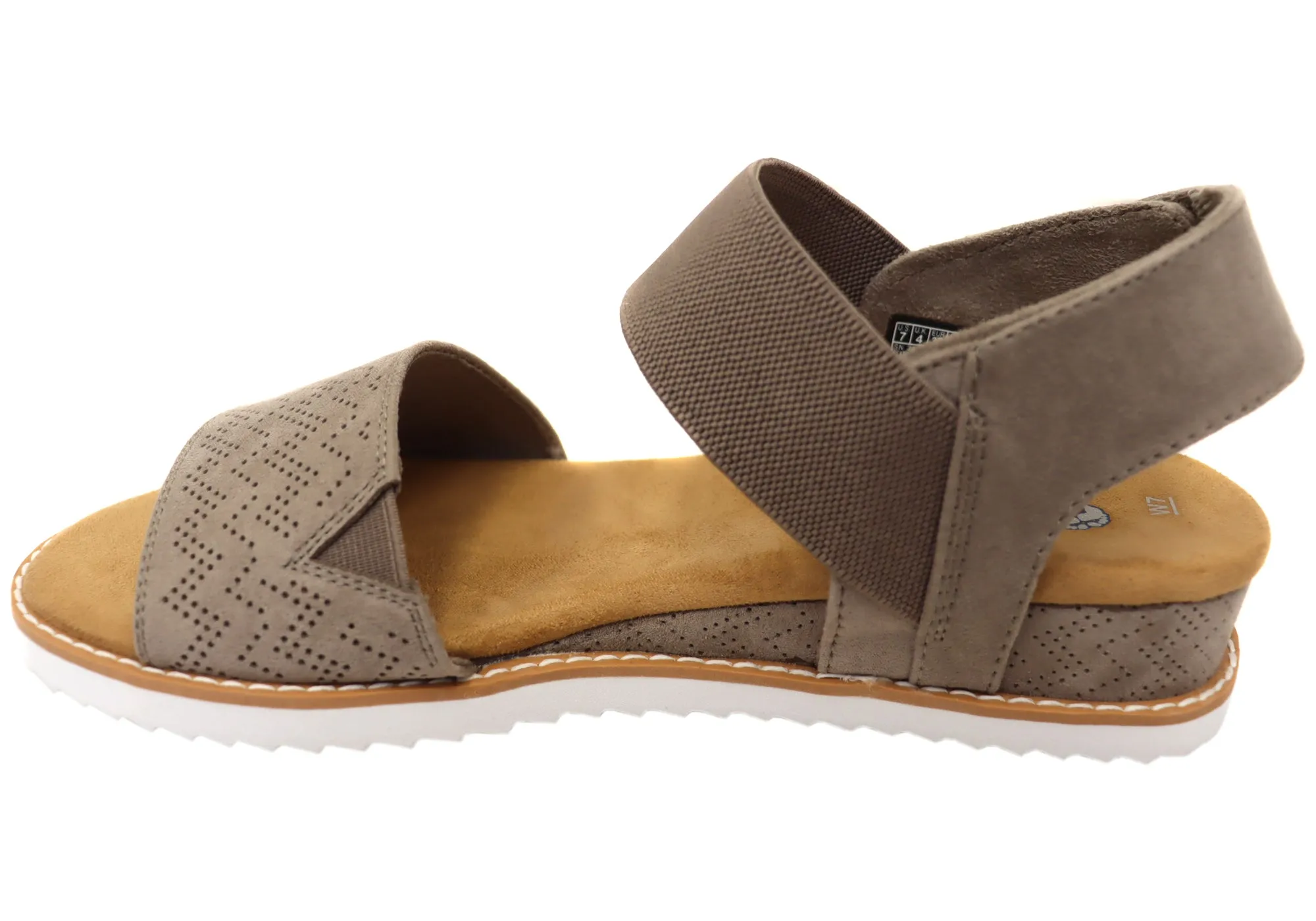 Skechers Femmes Bobs Desert Kiss Sandales à semelle intérieure en mousse mémoire Chaussures Skechers