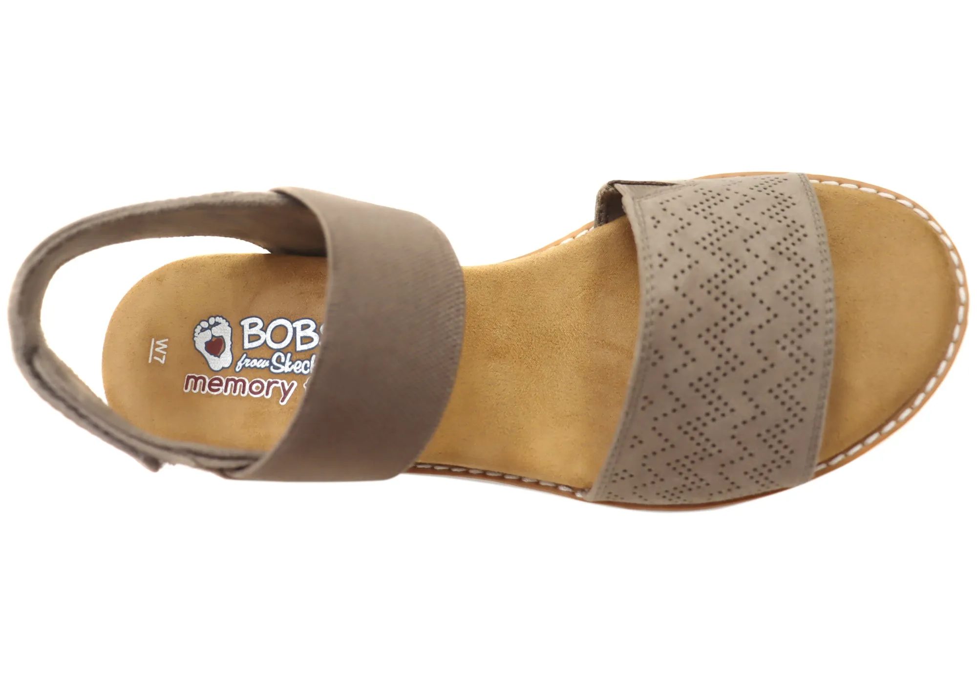 Skechers Femmes Bobs Desert Kiss Sandales à semelle intérieure en mousse mémoire Chaussures Skechers