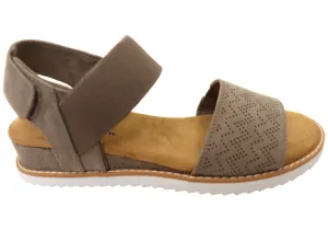 Skechers Femmes Bobs Desert Kiss Sandales à semelle intérieure en mousse mémoire Chaussures Skechers