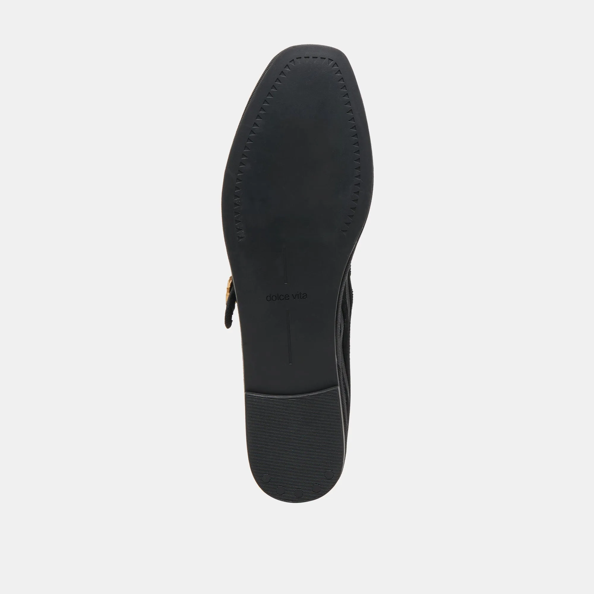 TAMEKA BALLET FLATS NOIR RAYURE MAILLE