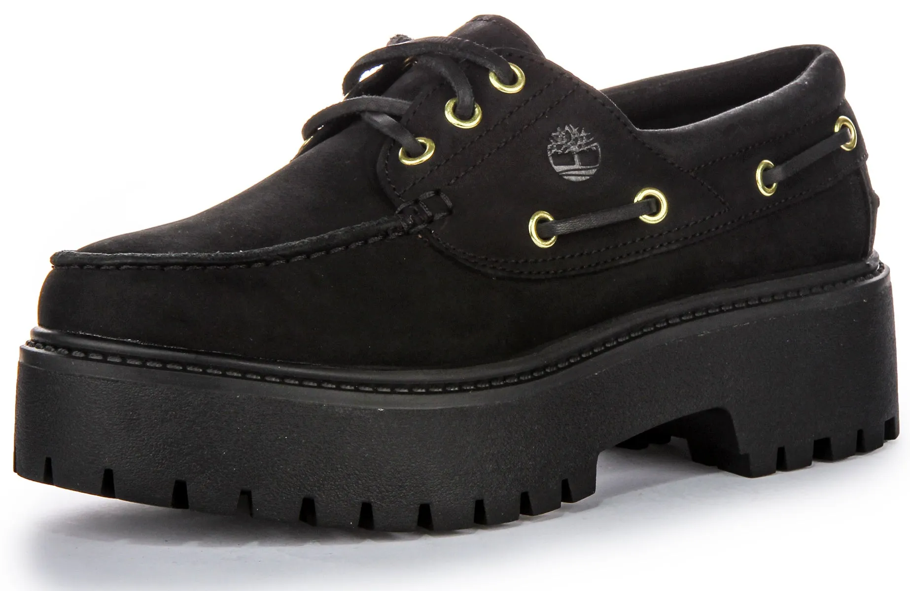 Chaussure bateau Timberland Stone Street A6Ave en noir pour femmes