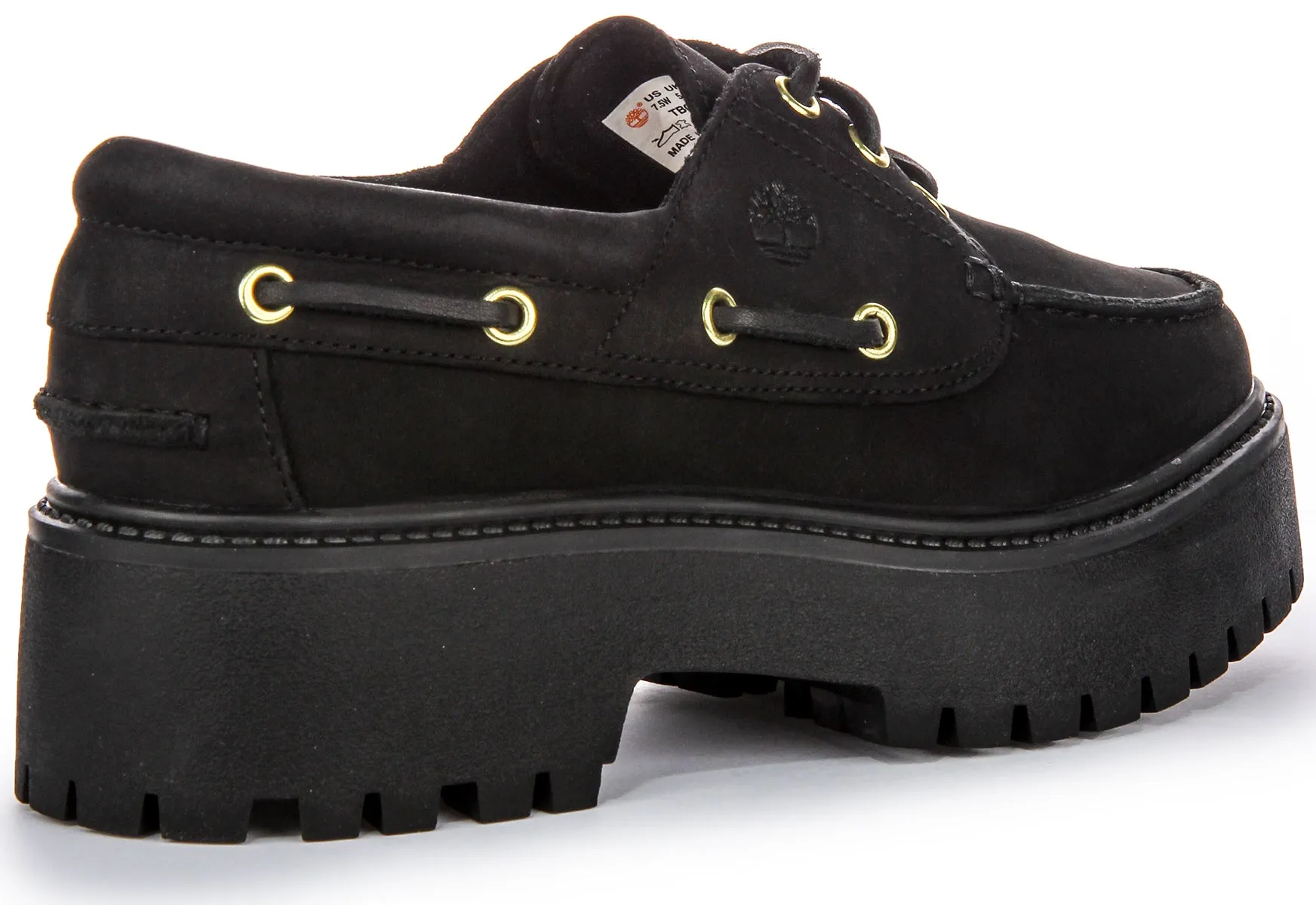 Chaussure bateau Timberland Stone Street A6Ave en noir pour femmes
