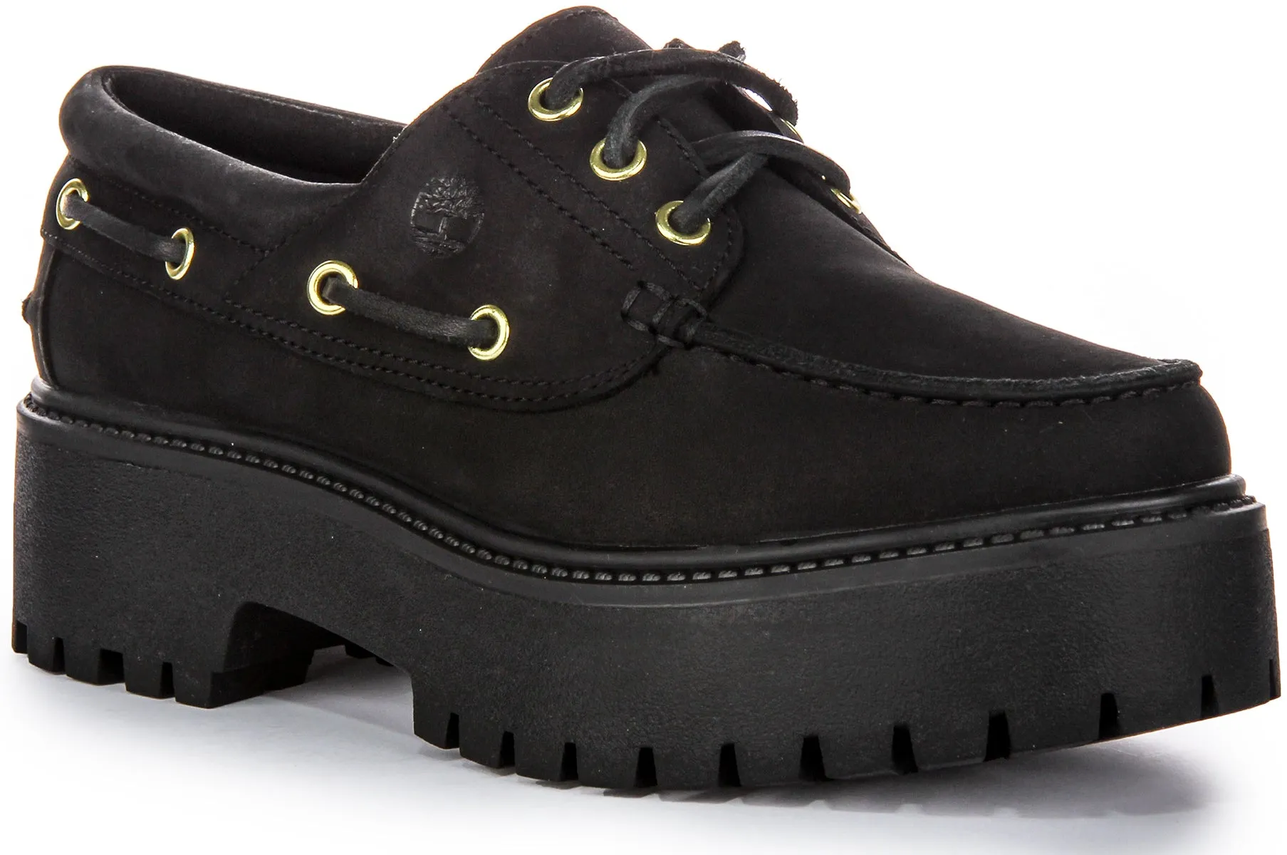 Chaussure bateau Timberland Stone Street A6Ave en noir pour femmes