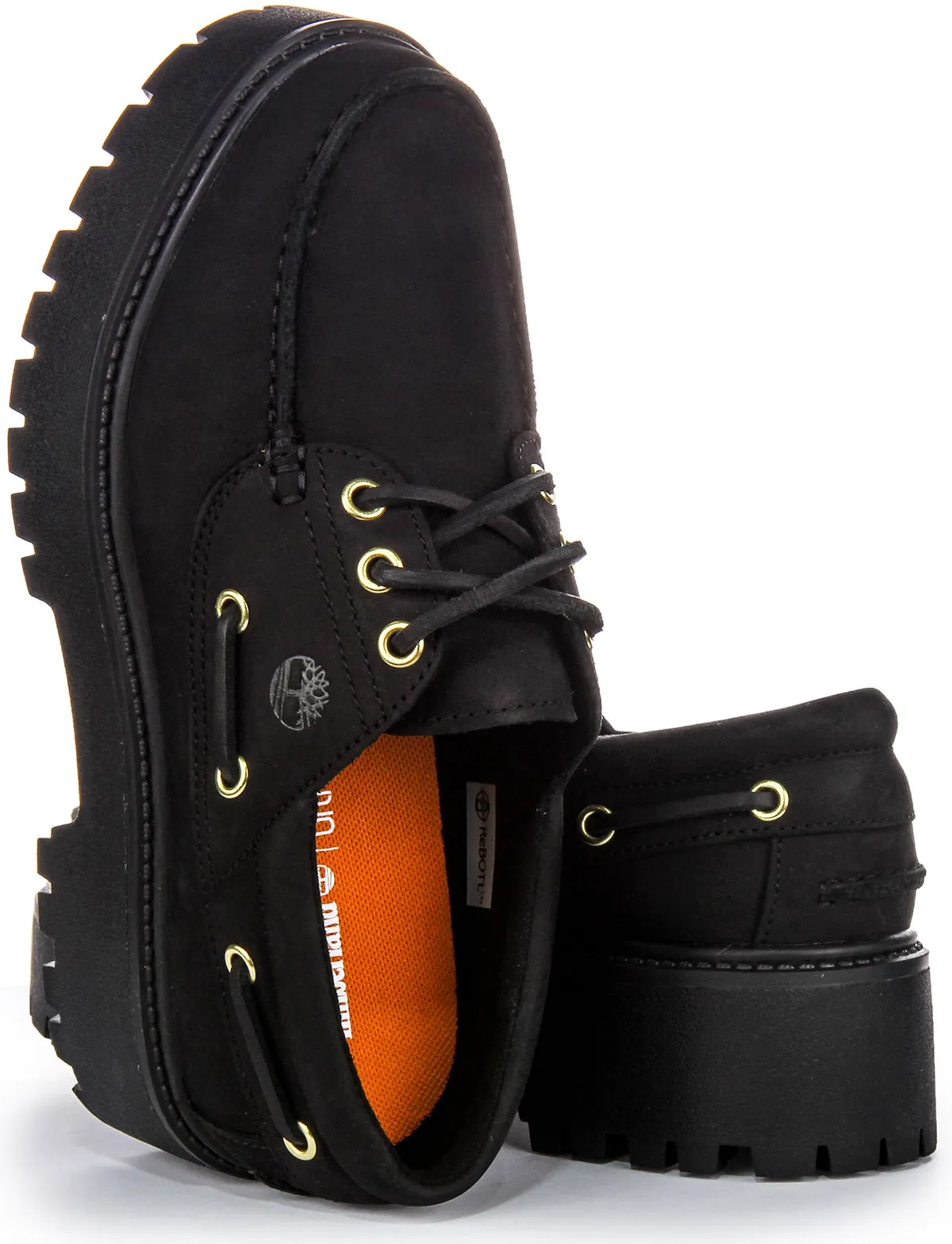 Chaussure bateau Timberland Stone Street A6Ave en noir pour femmes