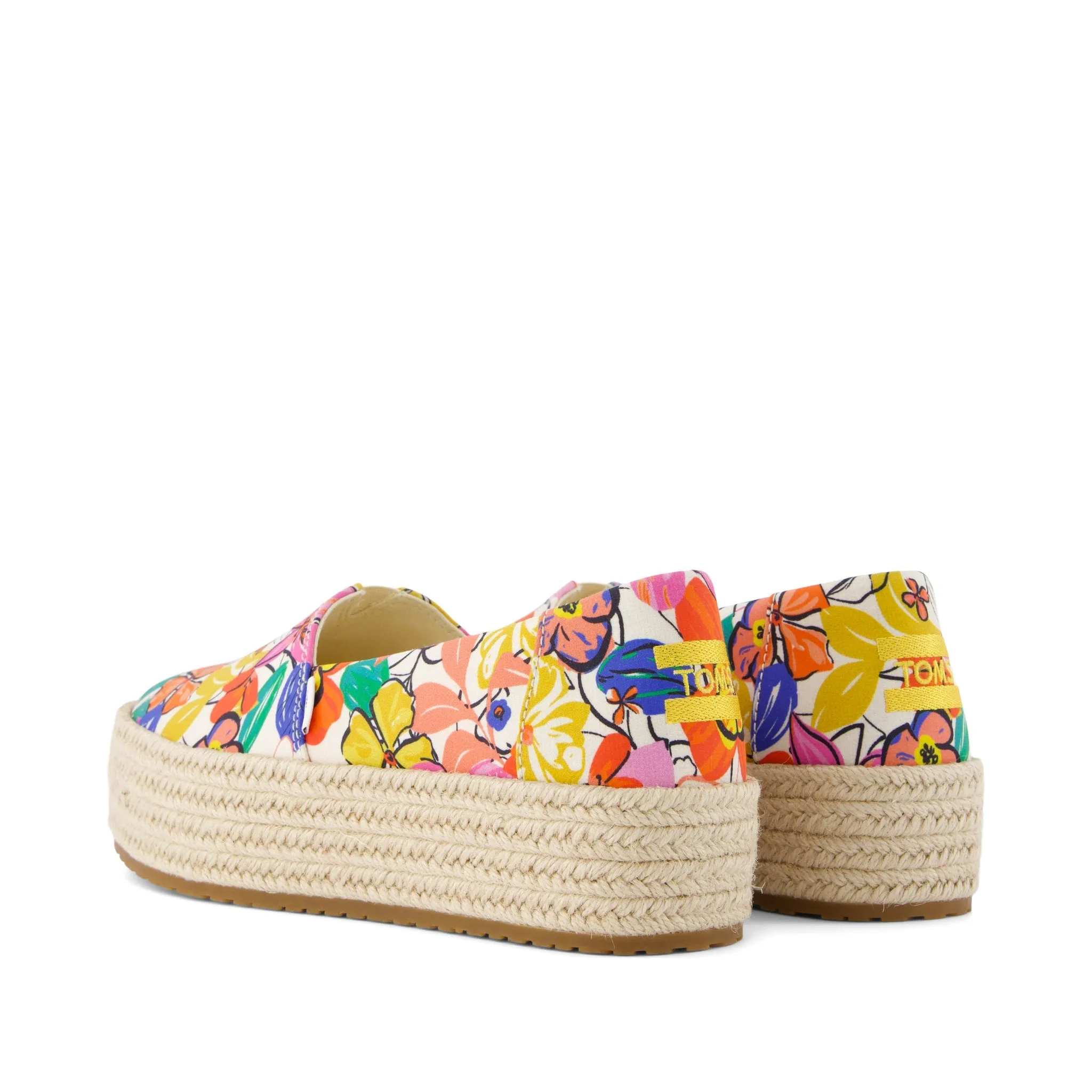 Espadrille plateforme à motifs floraux Valencia