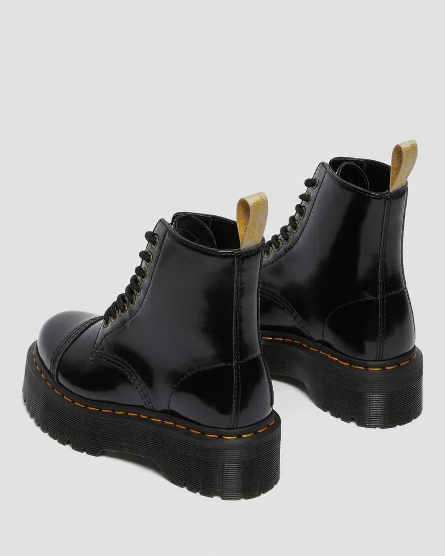 Bottes plates Vegan Sinclair en noir de Dr. Martens