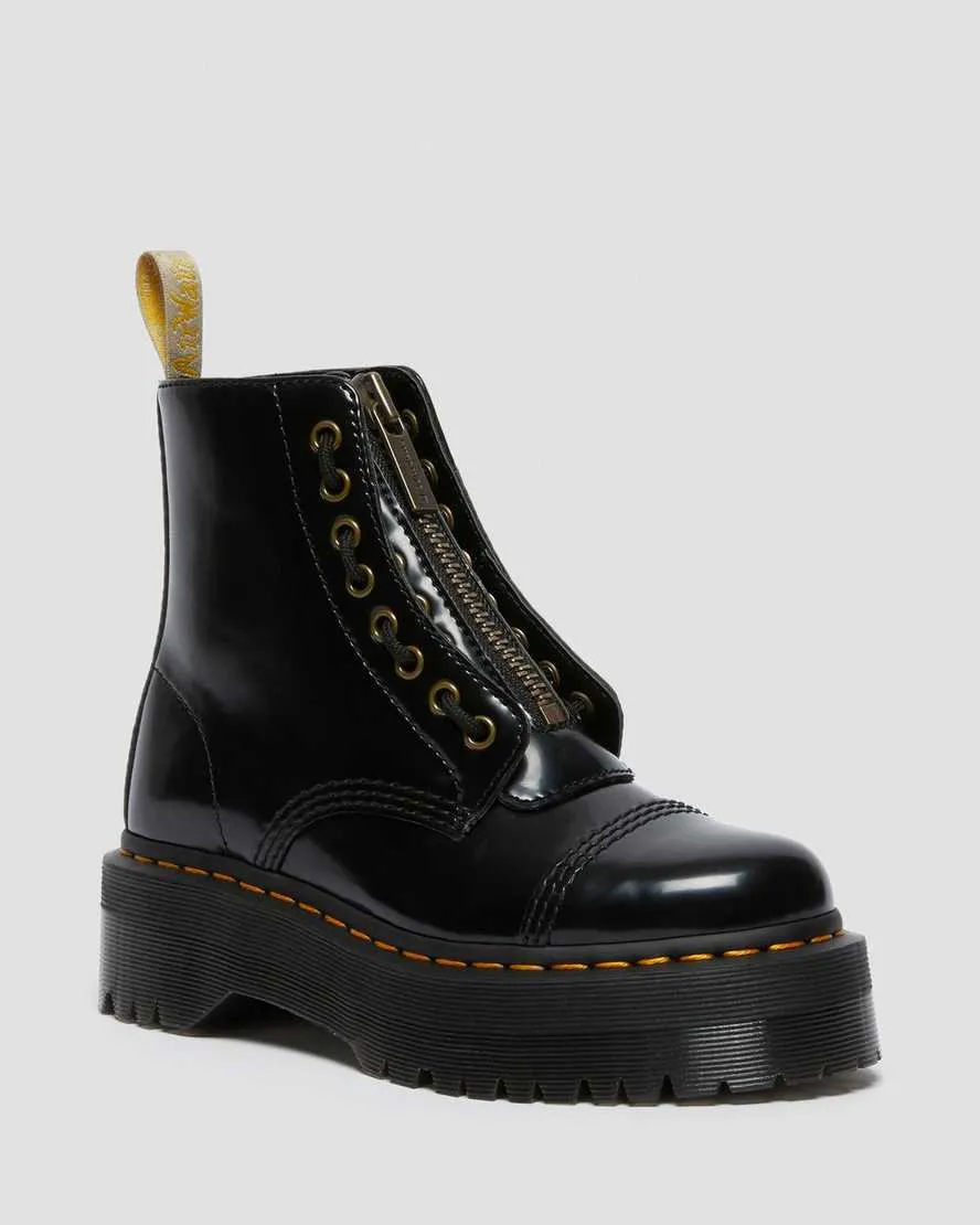 Bottes plates Vegan Sinclair en noir de Dr. Martens