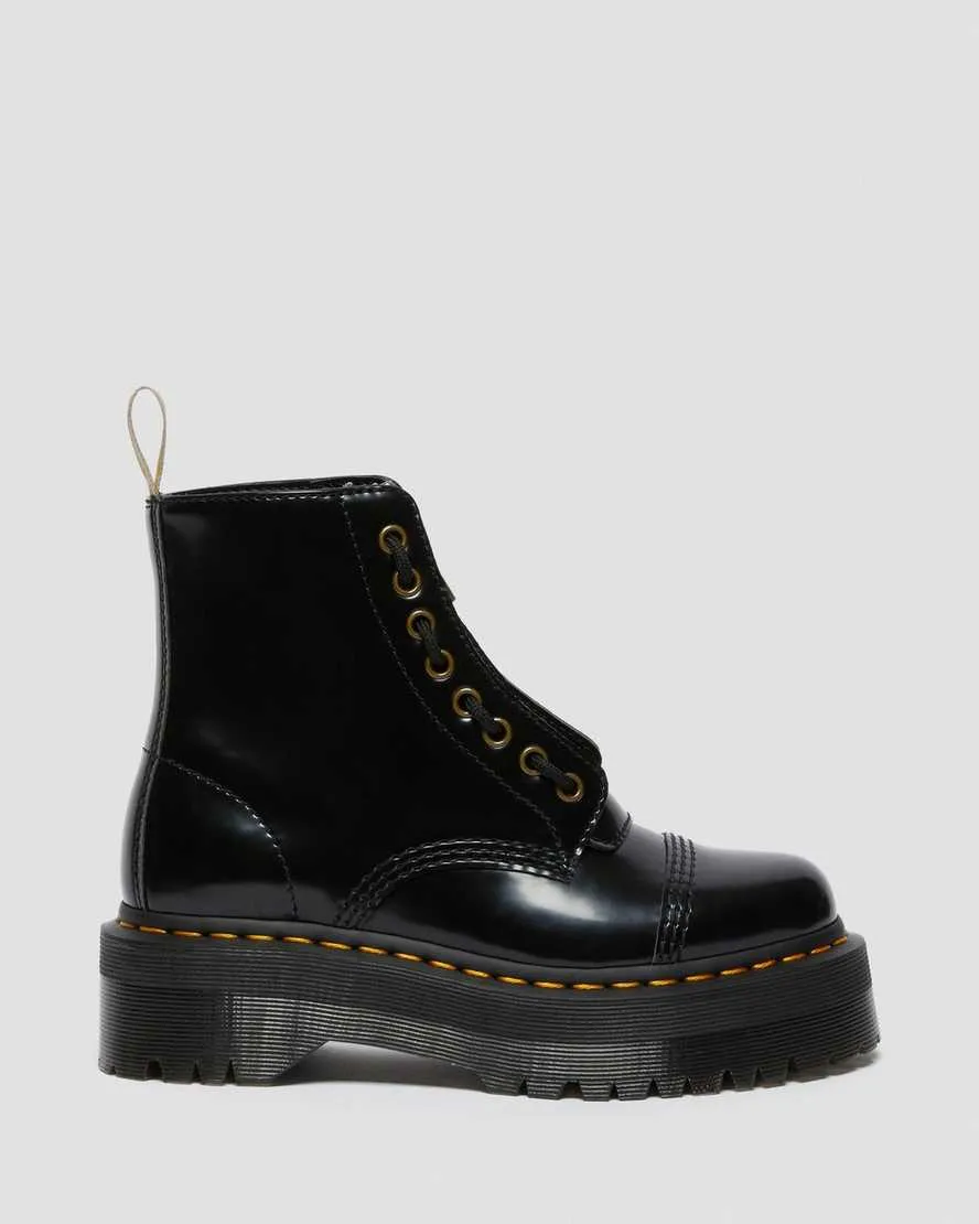 Bottes plates Vegan Sinclair en noir de Dr. Martens