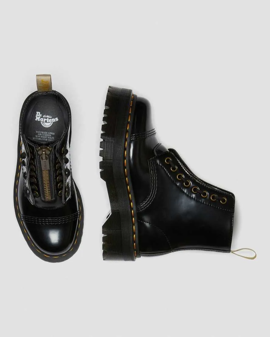 Bottes plates Vegan Sinclair en noir de Dr. Martens