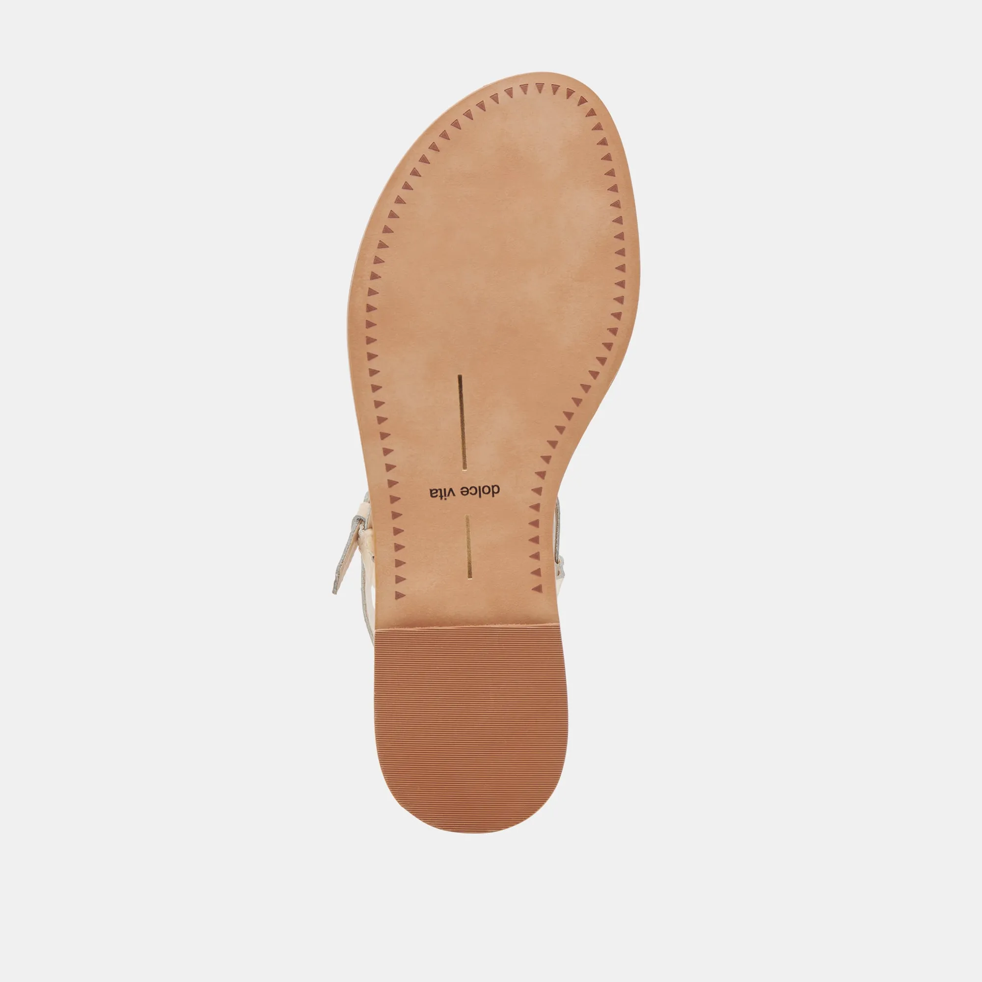 SANDALES WANDRE EN CUIR GRAVÉ OSSEIN