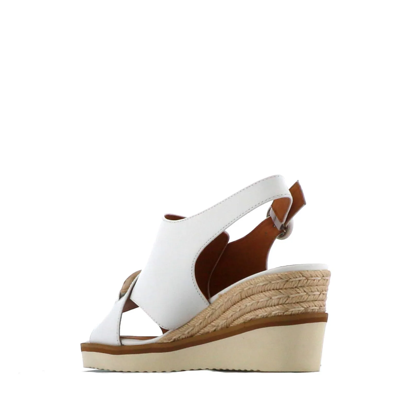 SANDALES À TALON COMPENSÉ EN CUIR WAYFARER