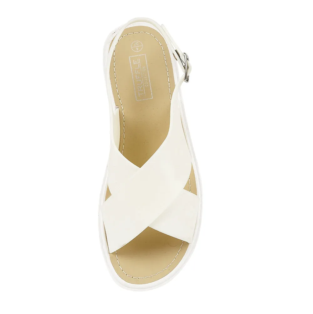 Chaussures plates blanches