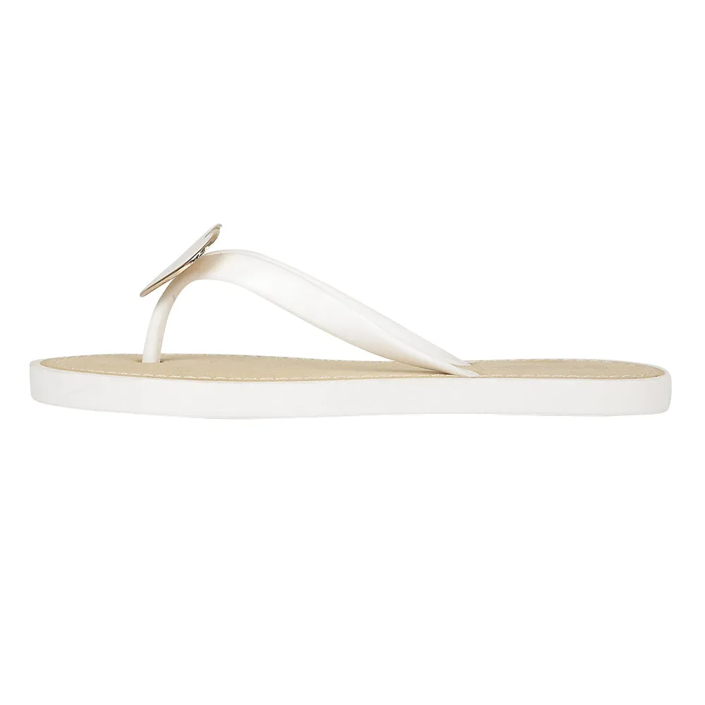 Chaussures plates blanches