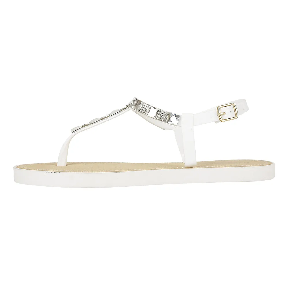 Chaussures plates blanches