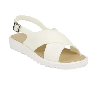 Chaussures plates blanches