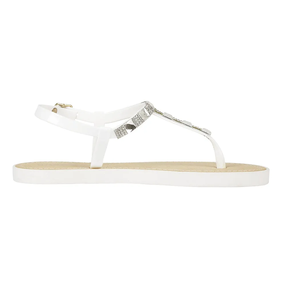 Chaussures plates blanches