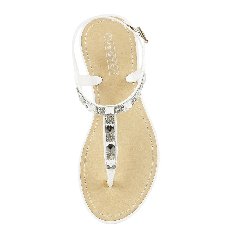 Chaussures plates blanches