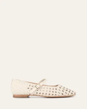 WILLIS ESCARPINS DÉCONTRACTÉS CUIR BLANC CASSÉ