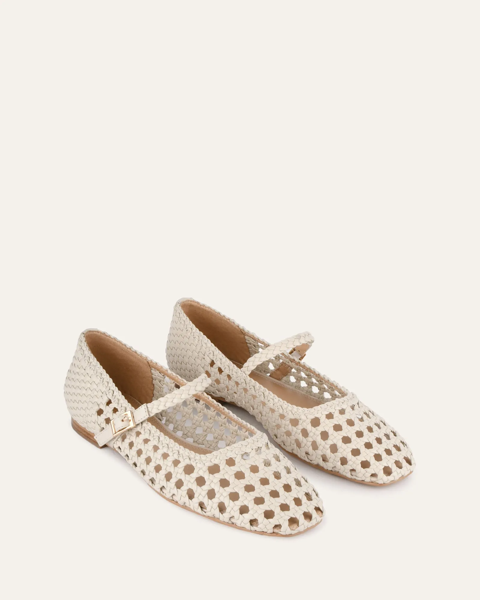 WILLIS ESCARPINS DÉCONTRACTÉS CUIR BLANC CASSÉ