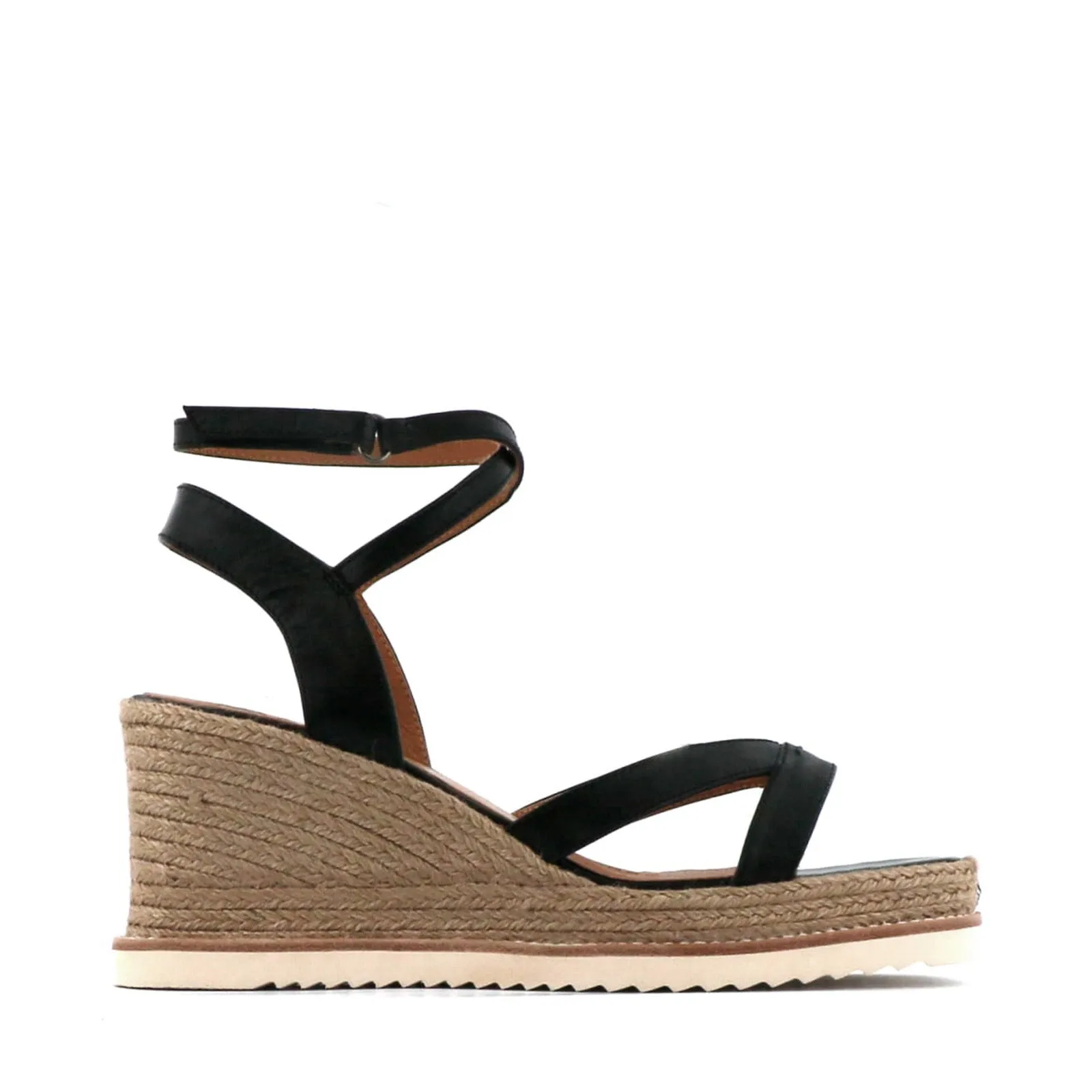 SANDALES ESPADRILLES EN CUIR ZELINA
