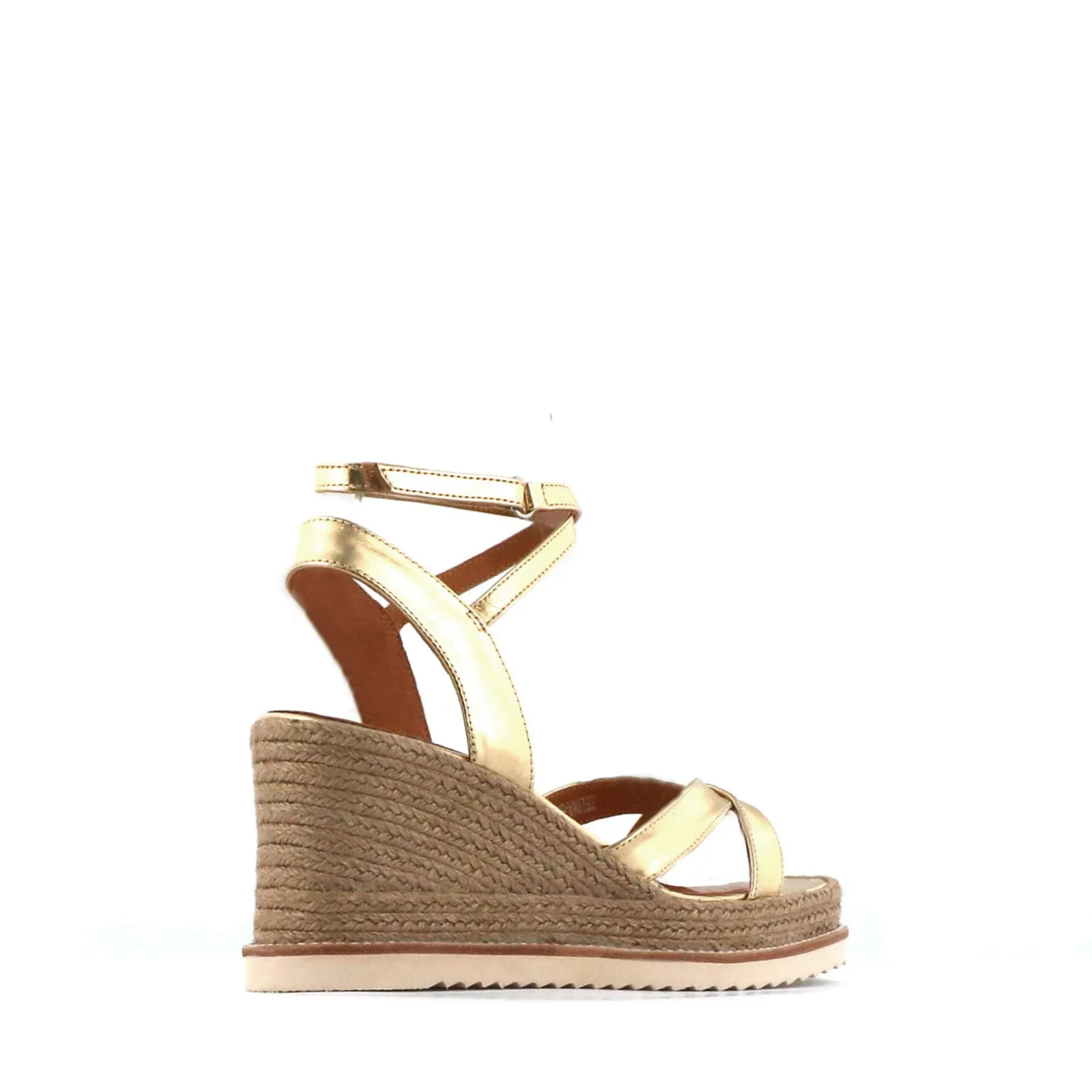 SANDALES ESPADRILLES EN CUIR ZELINA