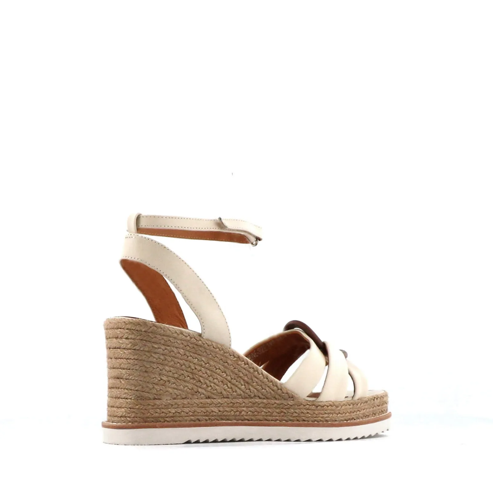 SANDALES ESPADRILLES EN CUIR ZELINE